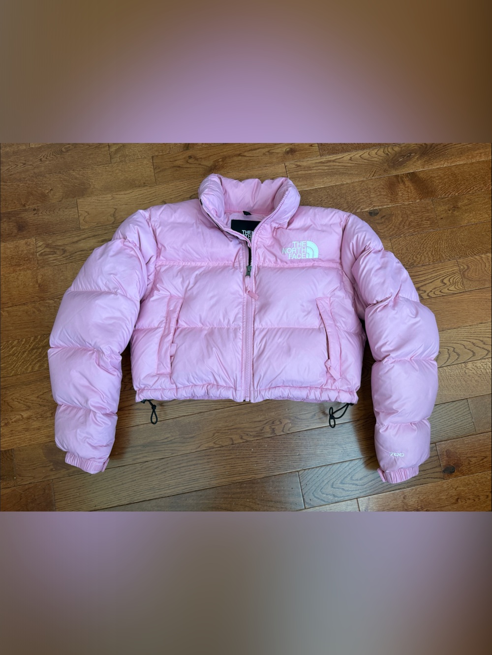 The North Face Light Pink Puffy Down Jacket